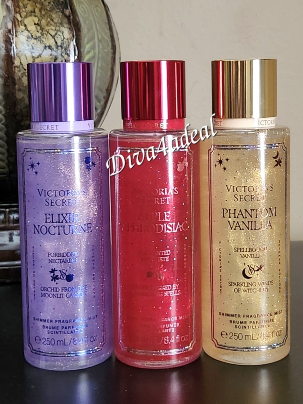 3X Victoria’s Secret POTION Collection 8.4 FL OZ Shimmer Mist Spray Bundle